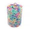 20/50/100PCS Colorful Basic Nylon Ealstic Hair Ties for Girls Ponytail Hold Scrunchie Rubber Band Kids Basic Hair Accessories