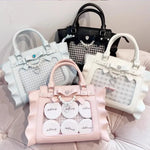 Load image into Gallery viewer, Chic New Designed Ruffles Hand Bag for Women 2024 Japanese Solid PU Ita Bag All Match French Elegant Handbag Bolsos Сумка
