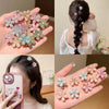 1/10pcs Baby Girls Crystal Flower Hair Clips Fashion Metal Mini Hair Claw for Women Crab Hairpins Headwear Kids Hair Accessories