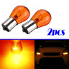 2pcs Auto Light Accessories Universal Car Turn Signals Lights Car 1156 12V 21W Lamps Replaceable Car Orange Reverse Bulbs