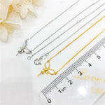 Load image into Gallery viewer, DIY Pearl Accessories S925 Sterling Silver Set Chain Empty Butterfly Pendant with Silver Chain Fit 8-11mm Oval Beads L044
