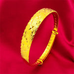 Load image into Gallery viewer, Women's Hand Bracelets Gold Color 10mm Star Wide Cuff Bangle Adjustable Pulsera Wedding Jewelry Accessories Party Gifts Bijoux
