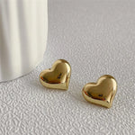 Load image into Gallery viewer, 925 Silver Needle Korean Fashion Heart Earrings For Women Metal Earing Jewelry 2024 Trending New Sweet Peach Heart Earrings Gift
