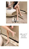 Beige Heeled Sandals Clear Shoes 2023 Women's Black Rhinestone Medium Pointed Closed New Spring Gladiator Block Girls