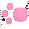 Silicone Makeup Brush Cleaning Pad with Suction Cup Colorful Wash Pad for Cleaning Brushes Beauty Eggs Brush Cleaner Makeup