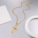 Load image into Gallery viewer, Fashion Stainless Steel Jesus Cross Pendent Necklace Religious Accessaries Necklace Hot Sale Amulet Birthday Party Jewlery Gifts
