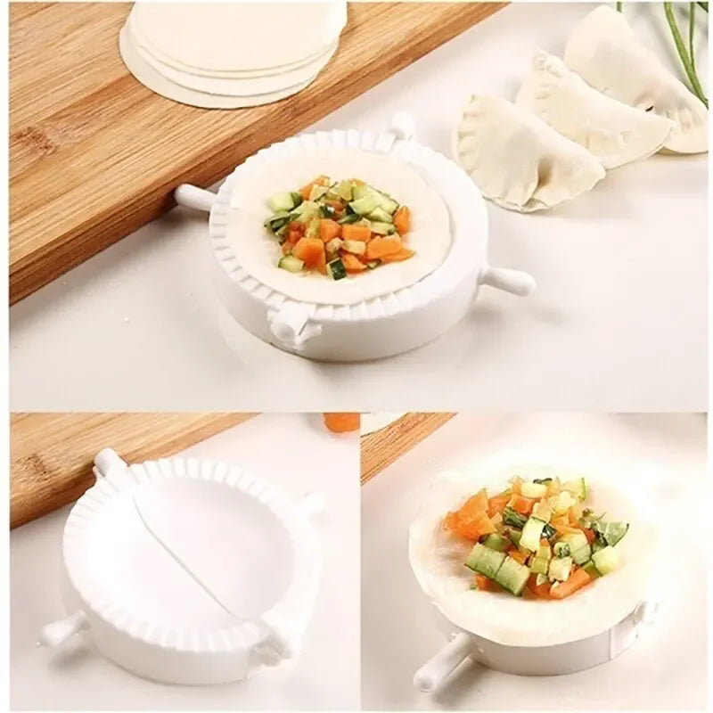 7-9cm Plastic Dumpling Tools Simple DIY Dumpling Molds Dough Press Mold Cooking Pastry Chinese Food Dumplings Maker Kitchen Tool