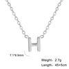 COOLTIME Minimalist Initial A-Z Letter Necklace for Women Alphabet Stainless Steel Choker Jewelry Birthday Gift Wholesale