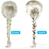 Girls Elsa Wig Movies Snow Queen Elsa Blonde Hair Cosplay Wigs For Kids Halloween Carnival Purim Masquerade Party Hair Accessori