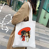 Anime Tian Guan Ci Fu Heaven Official's Blessing Canvas Shopper Tote Bag TGCF Hua Cheng XieLian The Ghost King Umbrella Handbags