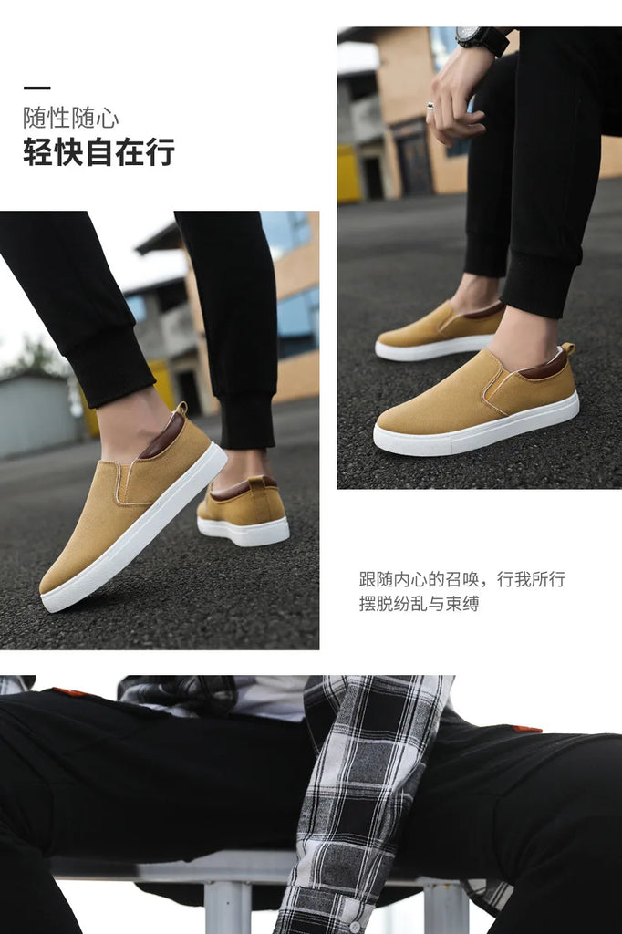 Men Shoes Canvas Sneakers Flats Lace up Leisure Loafers Fashion Comfort Rubber Sole Non Slip Sneakers 45 45 47 48 Large Size