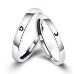 Load image into Gallery viewer, 1/2pcs Sun Moon Couple Rings Open Adjustable Ring Eachother Lovers Minimalist ring gift Engagement Wedding Rings Bride Jewlery
