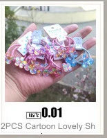 5PCS Flowers Stars Princess Color Headwear Kids Elastic Hair Bands Children Hair Ties Ropes Girls Accessories Baby Headdress