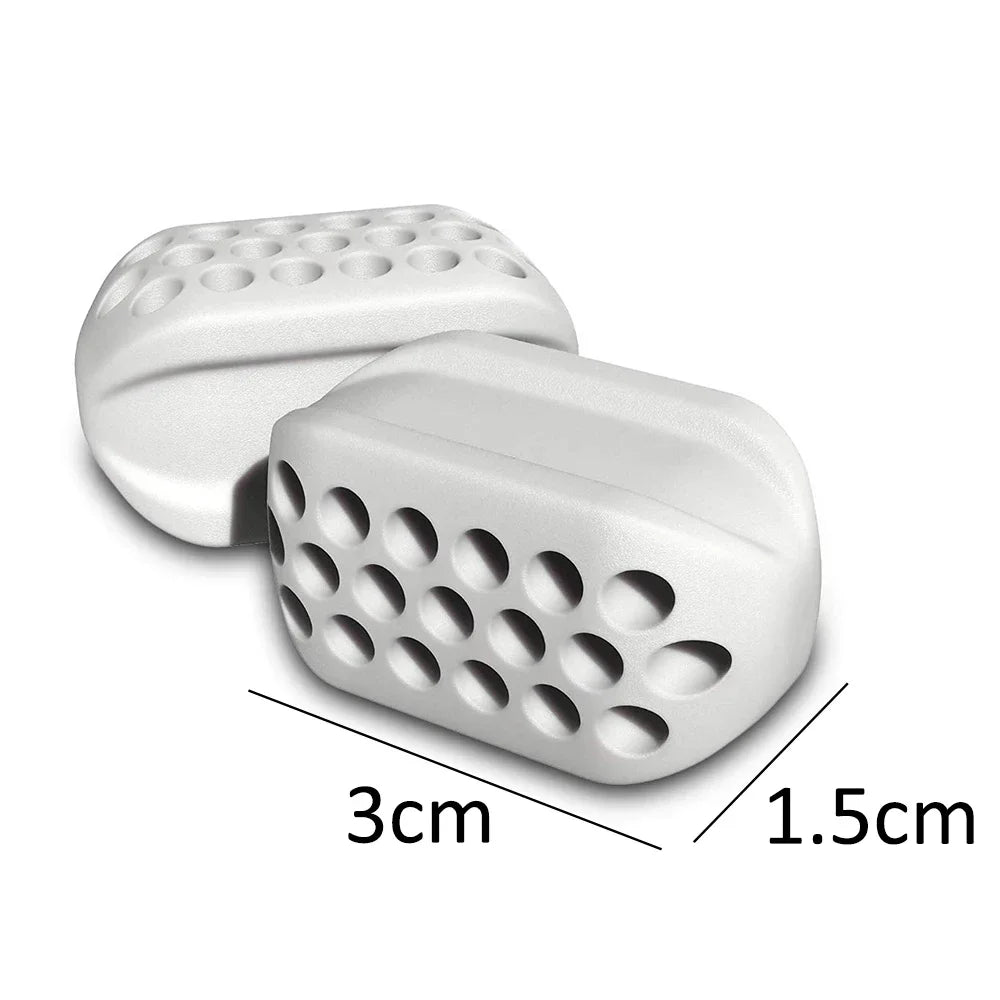 Silicone Jaw Exerciser Facial Toner & Jaw Fitness Ball Neck Toning Equipment Facial Beauty Tool Double Chin Exerciser 2Pcs