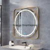 Round Smart Bathroom Mirror Lighting Square Touch Led Bathroom Mirror Fogless Espejo Cuerpo Entero Shower Accessories CC50BM