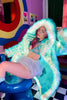 New LED Costume Faux Fur Coat Remote Controlled LED Lighting Festival And Party Costume Women Faux Fox Fur Coat