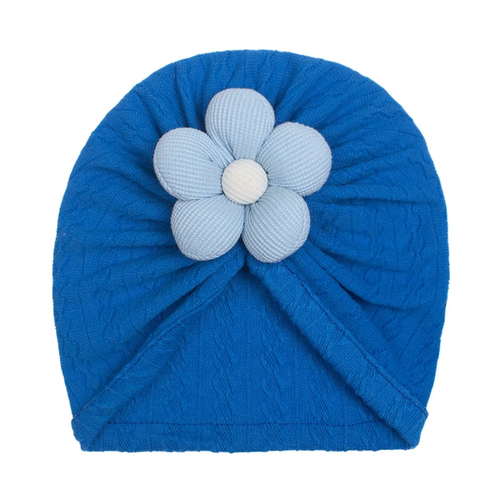 1PCS Antumn Winter Warm Flower Baby Girls Hat Newborn Beanie Kids Toddler Infant Turban Caps Hair Accessories Gifts