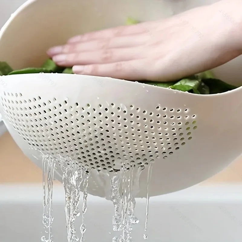 Rice Drain Basket Kitchen Items Fruit and Vegetable Draining Sieve Small Tools Multipurpose Device Baskets Drainer Gadgets Bar