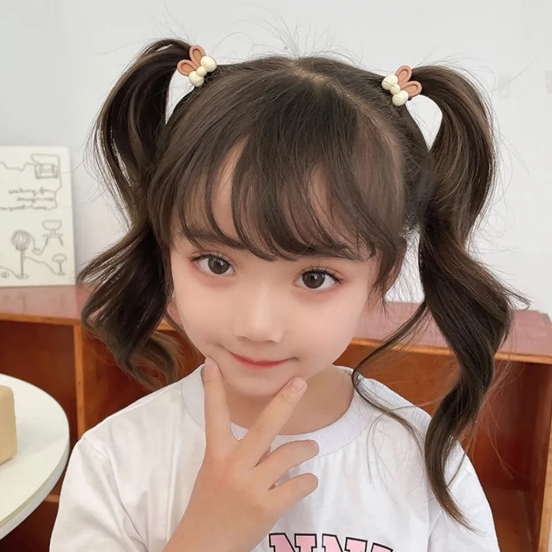 Hair Accessories for Girls Elastique Cheveux Fille Kids Lacos De Cabelo Infantil New Ties Bandeau Bebe Fille Rubber Band Korean