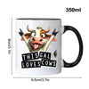 Cow Ceramic Coffee Mug Cartoon Cow 350ml Coffee Tea Cup Mug Farmhouse Coffee Milk Tea Mug Cup Home drinkware accessories