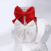 2pcs/set Elegant Sweet Bow Ribbon Hair Clip Fashion Simple Solid Clip Hair Pin Retro Barrettes with Clips Girls Hair Accessories
