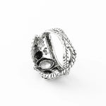 Load image into Gallery viewer, Lord Ring of Barahir, Aragorn, Gondor, Green Crystal Rings, Cosplay Creativity, Personality Jewelry, Gifts for Men
