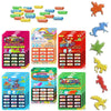 5Pcs Creative Magic Sponge Capsule Toys DIY Dinosaur Sea Animal Shape Kids Bath Swimming Puzzle Toys Birthday Christmas Gifts