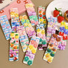 10Pcs/Set Girls Cute Cartoon Fruit Rubber Bands High Elastic Hair Ropes Child Headwear Hair Accessories Kids Headband Ornaments