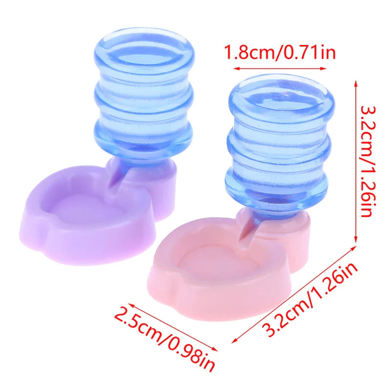 1/12 Dollhouse Mini Pet Water Dispenser Doll House Furniture Decor Ornaments Accessories Pretend Play Toys