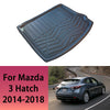 Car Rear Trunk Mat For Mazda 3 M3 Axela BM Hatchback 2014 2015 2016 2017 2018 Tailored Cargo Liner Boot Floor Tray Accessories