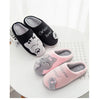 Couple Winter Home Slippers Indoor Bedroom Non-Slip Floor Slipper Women Shoes Cute Cartoon Cat Slippers Men Warm Plush Slides