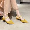 2024 Spring and Autumn New Style Fashionable, Comfortable, Casual and Versatile Sandals Pointed Toe Thin Heels Mesh Slippers