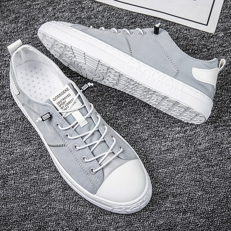 Ice Silk Cloth Men's Canvas Shoes Top Quality Sneakers Male Trend Small White Shoes for Men Board Casual Shoe Tenis Sneakers Men