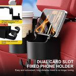 Load image into Gallery viewer, Car Seat Headrest Hook Hanger Storage Organizer Universal with Cup Holder for Handbag Fit Universal Vehicle Car Accessories
