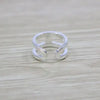 S925 sterling silver ring, glossy Japanese and Korean silver jewelry, adjustable punk fashion accessory, gift for lover