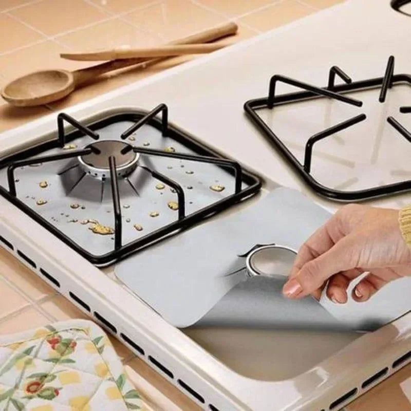 1/4pcs Gas Stove Protector Cooker Cover Liner Clean Mat Pad Kitchen Gas Stove Stovetop Protector Kitchen Accessories