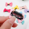 10-50Pcs/lot Candy Color Baby Mini Bow Hair Clips Safety Hair Pins Barrettes for Children Girls Kids Ribbon Hair Accessories