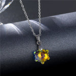 Load image into Gallery viewer, Korean The Snowflake Necklaces Female New Stainless Steel Necklace Simple Christmas Crystal Pendant Collarbone Chain Jewlery
