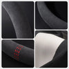 Black Car Steering Wheel Cover Alcantara Universal Cowhide Suede Steering Wheel Cover Suitable for 99% Car Accessories Interior