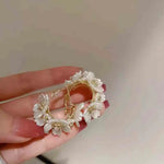 Load image into Gallery viewer, Crystal Flower Earrings Korea New Design Fashion Jewelry Earring Exquisite Elegant Women Wedding Party Accessories
