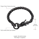 Load image into Gallery viewer, Fashion Stainless Steel Chinese Dragon Bracelet for Men Women Vintage Dragon Design Accessaries Hot Sale Birthday Jewlery Gifts
