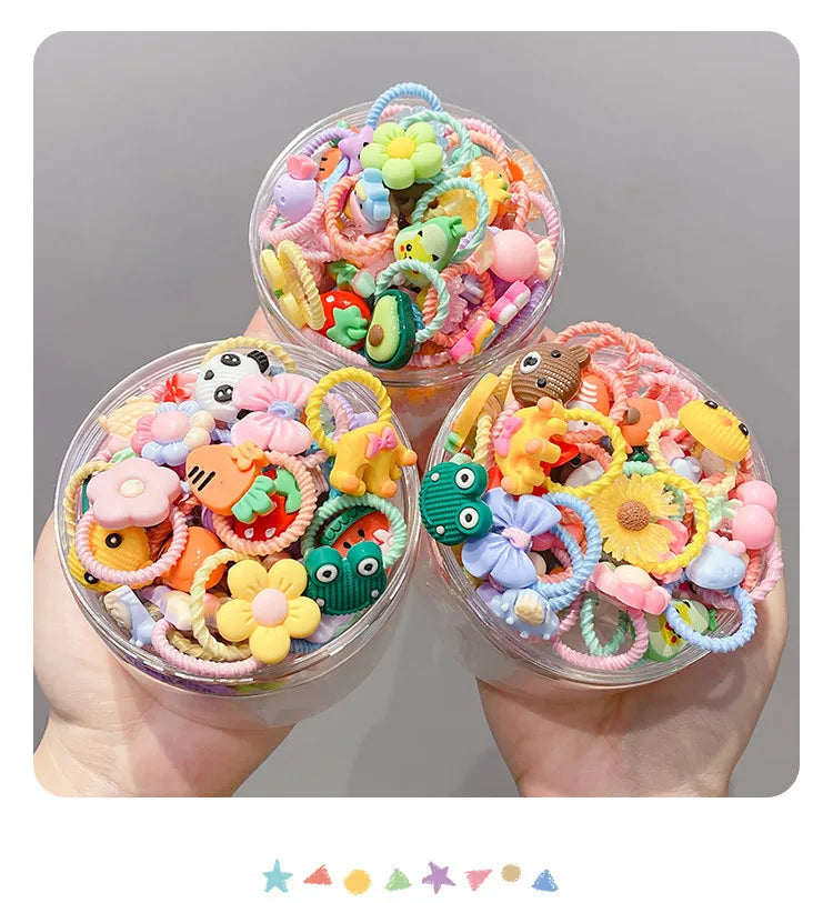 Hair Accessories Girls Bands Bandeau Cheveux Scrunchies Elastique Fille Kids Korean Haarband Rubber Baby Tie Animal Band Cute