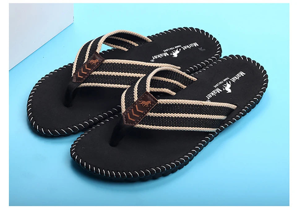 Ngouxm High Quality Summer Men Flip Flops Beach Flip Flops Fashion Breathable Casual Beach Outdoor Slippers