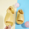 Children Slippers Summer EVA Thick Sole Solid Color Sandals Kids Soft Non-Slip Beach Shoes Boys Girls Slides Bathroom Home Shoes