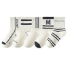 5 Pairs Spring Summer Kids Fashion Mid-calf Socks Cotton Mesh Girls Boys School Sports Long Socks Children Clothing Accessories