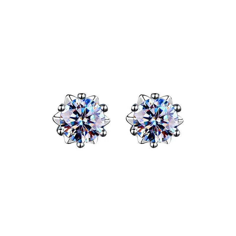 UMQ 1 Carat Pure Moissanite Earrings Diamond Earring Jewelry Women's 925 Sterling Silver Drop Pass Diamond Pen Test Gift