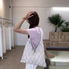 Seasonal Hollow Out Designed Shoulder Bag Versatile Knitting Handle Bag England Style Casual Women Tote Underarm Bag