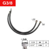 Faucet accessories 2PCS 60cm stainless steel nylon braided hose bathroom heat-resistant faucet basin sink kitchen hose G1/2 G3/8