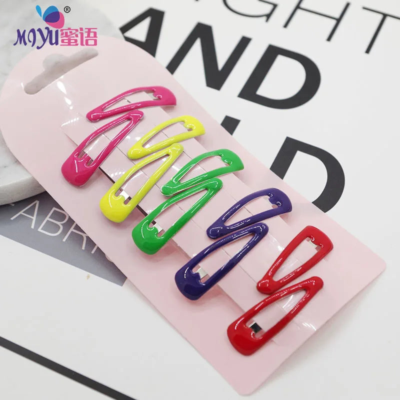 10pcs Children Hair Pin Dot Simple Colorful Hair Clips for Girls Princess Sweet Headwear Girls Kids Hair Accessories