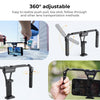 K&F CONCEPT Mini Mobile Phone Mirror Folding Bracket CNC Material 360° Cell Phone Clips Holder for IPhone Huawei Xiaomi Samsung